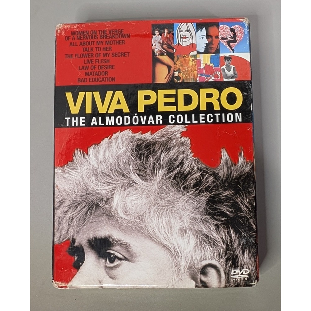 Viva Pedro The Almodovar Collection (DVD, 2007, 9-Disc Set) + Sealed Post Cards